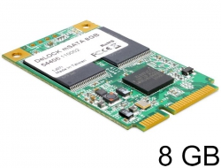 54406 Delock MiniPCIe Speicher Industrie mSATA full size SLC 8 GB