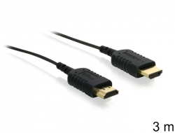 83268  Delock Cable High Speed HDMI with Ethernet A-male / male Slim 3 m