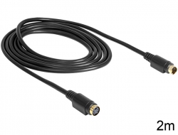 85002 Delock S-Video Extension cable 1 x 4 pin male > 1 x 4 pin female 2 m