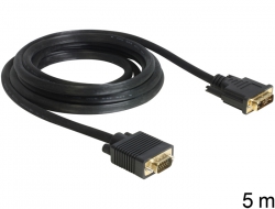 83243 Delock Cable DVI 12+5 male > VGA male 5 m