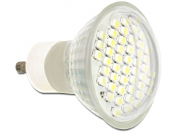 46334 Delock Lighting GU10 LED illuminant 2.5 W cool white 48 x SMD glass cover