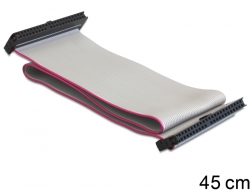 83263 Delock Kabel HDD Flachband 2.5 IDE 44 Pin Buchse > 2.5 IDE 44 Pin Buchse 45 cm