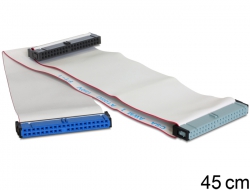 84046 Delock Kabel HDD Flachband 3.5 IDE 40 Pin Buchse > 3.5 IDE 40 Pin Buchse 45 cm