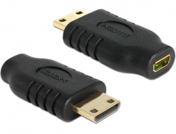 65343 Delock Adapter High Speed HDMI with Ethernet – mini C male > micro D female 