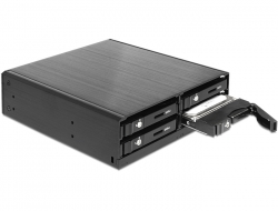 47220 Delock 5.25″ Wechselrahmen für 4 x 2.5″ SATA HDD / SSD
