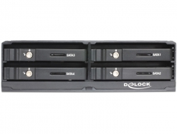 DELOCK 47220: 5.25 mobile rack for 4 x 2.5 SATA HDD - SSD at