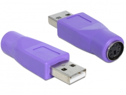65461 Delock Adapter USB Typ-A Stecker > PS/2 Buchse