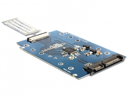 62479 Delock Adaptér SATA 22 pin > ZIF SSD s 2.5″ rámečkem