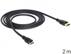 83345 Delock Cable High Speed HDMI with Ethernet A-male > mini C-male Slim 2 m