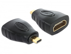 65242 Delock Adapter High Speed HDMI with Ethernet - micro D Stecker > A Buchse