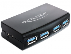62484 Delock USB 3.0 Externer Hub 4 Port