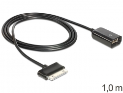 83299 Delock Cable macho de 30 contactos Samsung > USB-A hembra OTG 100 cm
