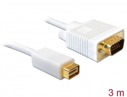 82934 Delock Cable mini DVI > VGA 15 pin male 3 m