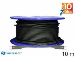83257  Delock Cable Thunderbolt™ optical male / male 10 m black