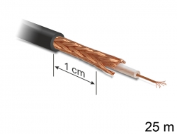 88742 Delock Coaxial Cable RG-174/U Roll 25 m 