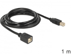 83426 Delock Extension Cable USB 2.0 B male > B female 1 m