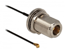 88748 Delock Antenna Cable N Jack > I-PEX Inc., MHF/U.FL Compatible Plug 200 mm