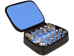 88777 Delock Adapter- Mess- Testkit mit 24 HF Buchsen und Steckern mit Tasche