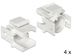 86315 Delock Keystone cover white with 12.5 mm hole 4 pieces