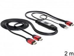 83279 Delock High Speed HDMI Splitter cable 1 in > 2 out 2 m