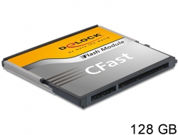 54562 Delock SATA 6 Gb/s CFast Flash Card 128 GB wide temperature range
