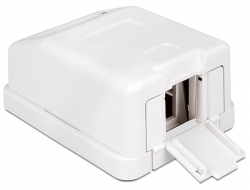 86235 Delock Keystone Surface Mounted Box 1 Port with dust cover 
