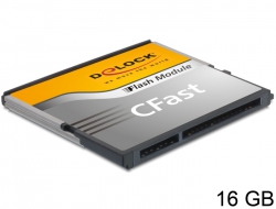 54559  Delock SATA 6 Gb/s CFast Flash Card 16 GB wide temperature range