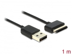 83451 Delock Adat- és töltőkábel USB dugó > 40 érintkezős ASUS Eee Pad dugó 1 m
