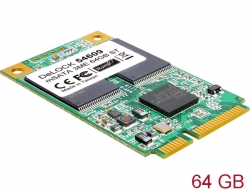 54609 Delock mSATA 6 Gb/s Flash Module 64 GB