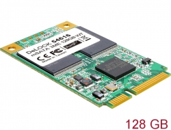 54616 Delock mSATA 6 Gb/s Flash Module 128 GB wide temperature range