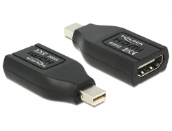 65552 Delock Adapter mini DisplayPort-dugós 1.1 csatlakozó > HDMI-csatlakozóhüvely