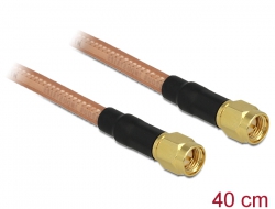 88894 Delock Antenna Cable SMA Plug > SMA Plug RG-142 400 mm low loss
