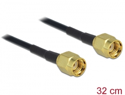 88475 Delock Antenna Cable RP-SMA Plug > RP-SMA Plug 320 mm 