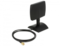 88902 Delock WLAN 802.11 ac/a/h/b/g/n Antenna RP-SMA 4 ~ 6 dBi Directional With Magnetical Base With Tilt Joint 