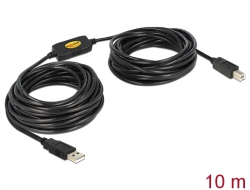 82735 Delock Kabel USB 2.0 A > B Stecker / Stecker aktiv 10 m