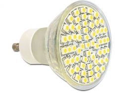 46285 Delock Lighting GU10 LED Leuchtmittel 60x SMD warmweiß 4,5W dimmbar