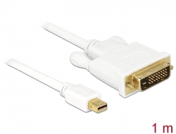 82641 Delock mini DisplayPort-kabel hane till DVI 24+1 hane 1 m