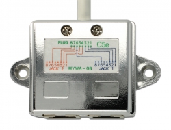 DELOCK 65177: RJ45 doubleur de port 1 x prise-> 2 x fiches 2 x Ethernet  chez reichelt elektronik