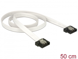 83504 Delock SATA 6 Gb/s kabel 50 cm vit FLEXI