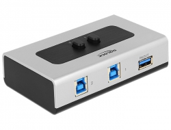 87667 Delock Przełącznik 2 portów USB 3.0 ręczny, dwukierunkowy