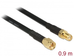 88930 Delock Anténní kabel SMA samec > SMA samice CFD/RF200 0,9 m nízké ztráty
