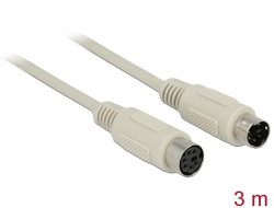 84725 Delock Extension Cable PS/2 male > PS/2 female 3 m