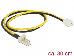 83655 Delock Power Cable 3 pin male > 2 pin female (fan) 30 cm
