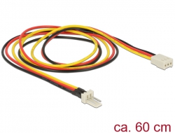 83654 Delock Power Cable 3 pin male > 3 pin female (fan) 60 cm
