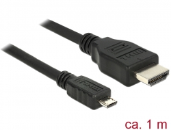 83648 Delock Cable MHL 3.0 macho > High Speed HDMI-A macho 4K 1 m