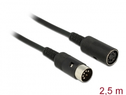 84749 Delock Cable DIN 5 pin male > DIN 5 pin female 2.5 m