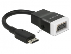 65588 Delock Adaptér HDMI-mini C samec > VGA samice, s Audio