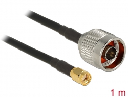 88938 Delock Antenna Cable N Plug > RP-SMA Plug CFD200 1 m low loss