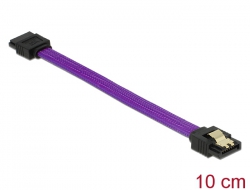 83688 Delock SATA 6 Gb/s Kabel 10 cm violett