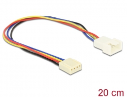 82429 Delock Cablu prelungitor Conexiune ventilator PWM, 4 Pin, 20 cm